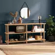 Kirjahylly, atlantinmänty, 150 cm leveä, helppo koota, kestävä - Kirjahyllyt - 8683342851985 - 1