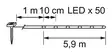 Kiti Solar valonauha 50 led valk - Aurinkokennovalaisimet - 6435200312655 - 3