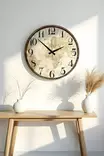 Koristeellinen MDF-seinäkello, monivärinen, 50x50 cm, 100% MDF, hiljainen liike, helppo kiinnitys, tyylikäs sisustus - Seinäkellot - 8684283517725 - 2