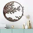 Koristeellinen Metallinen Seinäkoriste, Antiikkiväri, Käsinmaalattu, 66x68 cm, Yksilöllinen ja Elegantti Sisustuselementti - Koristeet, koriste-esineet - 8684282644835 - 2