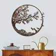 Koristeellinen Metallinen Seinäkoriste, Antiikkiväri, Käsinmaalattu, 66x68 cm, Yksilöllinen ja Elegantti Sisustuselementti - Koristeet, koriste-esineet - 8684282644835 - 3