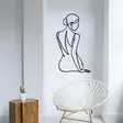 Koristeellinen Metallinen Seinäkoriste Musta 38x65 cm - Tyylikäs ja Kestävä Sisustuselementti Kotiin ja Toimistoon - Koristeet, koriste-esineet - 8684283349715 - 3