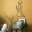 Koristeellinen Metallinen Seinäkoriste Musta 38x65 cm - Tyylikäs ja Kestävä Sisustuselementti Kotiin ja Toimistoon - Koristeet, koriste-esineet - 8684283349715 - 4