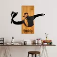 Koristeellinen puinen seinäkoriste, musta, 69 cm x 58 cm x 3 cm, kestävä, ainutlaatuinen - Koristeet, koriste-esineet - 8684282397465 - 3