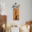 Koristeellinen Puinen Seinäkoriste, Pähkinä Musta, 100% Puu 3 cm, Metalli 1,5 mm, 45x86 cm, Helppo Asennus - Koristeet, koriste-esineet - 8683743841905 - 4