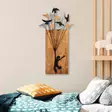 Koristeellinen Puinen Seinäkoriste, Pähkinä Musta, 100% Puu 3 cm, Metalli 1,5 mm, 45x86 cm, Helppo Asennus - Koristeet, koriste-esineet - 8683743841905 - 2
