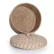 Koristelaatikko, luonnonbeige, 25 cm x 15 cm, käsintehty, kestävä - Säilytyslaatikot ja korit - 8683743770205 - 2