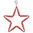 Kranssi Wooden 30cm punainen Tähti - Joulukoristeet ja -tekstiilit - 6410416283555 - 1