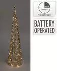 Kultainen LED-kartio 60 cm - Valokoristeet ja valohahmot - 8721037066075 - 1
