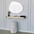 Kultainen Peili - Moderni ja Tyylikäs Sisustuselementti, 75x55 cm, 100% Melamiinipinnoitettu, Säädettävä ja Kestävä - Peilit - 8683743270255 - 7