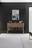 Kultapähkinä Lipasto - 100% Melamiinipinnoitettu Lastulevy, 120x80x30 cm, Metallijalat, Tyylikäs Säilytysratkaisu - Lipastot ja senkit - 8684282883685 - 4