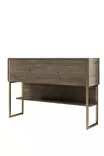 Kultapähkinä Lipasto - 100% Melamiinipinnoitettu Lastulevy, 120x80x30 cm, Metallijalat, Tyylikäs Säilytysratkaisu - Lipastot ja senkit - 8684282883685 - 1