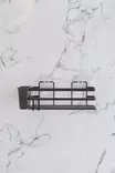 Kylpyhuoneen Järjestelijä, Musta, 100% Metalli, 27,5x8,5x8,5 cm, 2 kpl, Kestävä, Tyylikäs, Tilaa Säästävä - Kylpyhuonetarvikkeet - 8683742916185 - 4