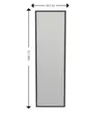 Lattiapeili Musta 100% MDF 50x160x2,2 cm Ekologinen Flotal-E Peili Seinään Kiinnitettävä Huonekalut 1 Paketti - Peilit - 8683743823215 - 6