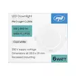 LED-kohdevalaisin PNI D-Light CL2506 6W, upotettava, pyöreä 120 mm, 6400K, virransyöttö 230V, 660 lm, kylmä valkoinen - PNI tuotteet - 5949066543135 - 5