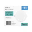 LED-kohdevalaisin PNI D-Light CL2506 6W, upotettava, pyöreä 120 mm, 6400K, virransyöttö 230V, 660 lm, kylmä valkoinen - PNI tuotteet - 5949066543135 - 6