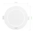 LED-kohdevalaisin PNI D-Light CL2506 6W, upotettava, pyöreä 120 mm, 6400K, virransyöttö 230V, 660 lm, kylmä valkoinen - PNI tuotteet - 5949066543135 - 3