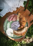 Lilac Ceramic Service Plate - 100% Ceramic, 30x30x2 cm, Dishwasher Safe, Elegant Dining Experience - Tarjoiluastiat - 8684283616985 - 3