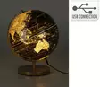 Maapallo Led-valolla 31 cm musta - Koristeet, koriste-esineet - 8721037193535 - 1