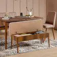 Moderni ja Rustiikkinen Bankki - 100% Melamiinipinnoitettu Lastulevy, 100% Sametti, Pähkinä Kivi, Sarvijalka, 110x85x40 cm - Lipastot ja senkit - 8682870773905 - 2