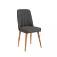 Moderni Skandinaavinen Tuoli - Atlantic Pine Anthracite - 100% Pellava - 18mm Melamiinipinnoitettu - Sarviapilajalat - Tuolit - 8681875790955 - 1
