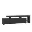 Moderni TV-taso, Anthracite, 192x53x37 cm, 100% Melamiinipinnoitettu, LED-valot, Useita Hyllyjä, PVC-reunanauha - TV-tasot - 8683342170505 - 1