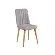 Moderni Velvet Tuoli - Atlantic Pine Soho - 100% Melamiini - Hornbeam Jalat - 47x89x46 cm - Ylellinen Mukavuus - Tuolit - 8681875791075 - 5