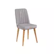 Moderni Velvet Tuoli - Atlantic Pine Soho - 100% Melamiini - Hornbeam Jalat - 47x89x46 cm - Ylellinen Mukavuus - Tuolit - 8681875791075 - 1