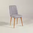 Moderni Velvet Tuoli - Atlantic Pine Soho - 100% Melamiini - Hornbeam Jalat - 47x89x46 cm - Ylellinen Mukavuus - Tuolit - 8681875791075 - 2