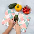 Monivärinen 100% Karkaistu Lasi Leikkuulauta 20x30 cm - Antibakteerinen, Helppo Puhdistaa, Liukumaton - Keittiötyövälineet - 8684283728145 - 2