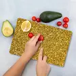 Monivärinen 100% Karkaistu Lasi Leikkuulauta 20x30 cm - Antibakteerinen, Helppo Puhdistaa, Liukumaton Silikonijalat - Keittiötyövälineet - 8684283727155 - 2