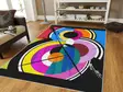 Monivärinen 160x230 cm Polyesterimatto - Liukumaton, Konepestävä, Digitaalipainettu, Raschel-neulottu, 10 mm Nukka - Suuret ja keskikokoiset matot - 8682870692725 - 1