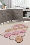 Monivärinen 60x100 cm Konepestävä Antibakteerinen 3D Digitaalipainettu Polyesterimatto Liukumaton 8mm Nukka - Pienet matot ja käytävämatot - 8682870633865 - 2
