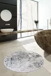 Monivärinen Antibakteerinen Kylpymatto 100% Polyesteri, 100 cm, 10 mm Nukka, Konepestävä, Liukumaton, 700 gr/m² - Kylpyhuonematot ja kosteantilan matot - 8681875426625 - 2