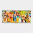 Monivärinen Koristeellinen Canvas-taulu 50x120 cm - 100% Puukehys, 3 cm Paksuus - Tyylikäs Seinäsisustus - Taulut ja kehykset - 8682870429635 - 3