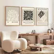 Monivärinen MDF-seinäkoriste, 3-osainen, 50x70 cm, massiivipuiset kehykset, tyylikäs sisustustaulu kotiin - Taulut ja kehykset - 8684282976585 - 2