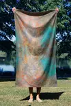 Monivärinen Rantapyyhe 90x150 cm - Ylellinen Mukavuus, Mikrofilamenttikangas, 70% Polyesteri / 30% Polyamidi - Pyyhkeet ja kylpytakit - 8684282666325 - 2