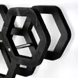 Musta WC-paperiteline - 100% vaneria, 56x21x16 cm - Tyylikäs ja kestävä lisä kylpyhuoneeseen - Helppo asennus - Kylpyhuonetarvikkeet - 8683742881445 - 5