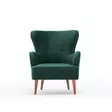 Nojatuoli, petroolinvihreä, 73 cm leveä, 87 cm korkea, 80 cm syvä, ylellinen, kestävä, mukava - Nojatuolit - 8683342008075 - 6