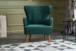 Nojatuoli, petroolinvihreä, 73 cm leveä, 87 cm korkea, 80 cm syvä, ylellinen, kestävä, mukava - Nojatuolit - 8683342008075 - 3
