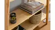 Pine Wood Bookshelf - 100% Mänty, 120x148x30 cm, Tammi, Useita Hyllyjä, Kiinnitettävä, Lisäsäilytys, 1 Paketti - Kirjahyllyt - 8681875207095 - 3