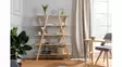 Pine Wood Bookshelf - 100% Mänty, 120x148x30 cm, Tammi, Useita Hyllyjä, Kiinnitettävä, Lisäsäilytys, 1 Paketti - Kirjahyllyt - 8681875207095 - 2