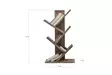 Pine Wood Bookshelf - 100% Mänty, Pähkinänruskea, 90x35x18 cm, Useita Hyllyjä, Kiinnitettävä, Kestävä ja Tyylikäs - Kirjahyllyt - 8682870717145 - 2