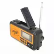 PNI DYN300 kannettava radio dynamolla, aurinkolatauksella, taskulampulla, 4000 mAh varavirtalähteellä, SOS, IPX3, oranssi - Radiot ja MP3/4-soittimet - 5949066537325 - 6