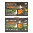 PNI DYN300 kannettava radio dynamolla, aurinkolatauksella, taskulampulla, 4000 mAh varavirtalähteellä, SOS, IPX3, oranssi - Radiot ja MP3/4-soittimet - 5949066537325 - 19