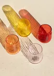 Punainen Keittiölasisarja - 100% Lasi, 9x9x10 cm, 450 ml, Konepesun Kestävä, Ei Mikroaaltouuniin - Juomalasit - 8684283559275 - 3