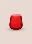 Punainen Keittiölasisarja - 100% Lasi, 9x9x10 cm, 450 ml, Konepesun Kestävä, Ei Mikroaaltouuniin - Juomalasit - 8684283559275 - 4