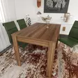 Ruokapöytä, Pähkinä, 100% Melamiinipinnoitettu Lastulevy, 18 mm, 120x78x80 cm, Tyylikäs ja Kestävä - Ruokapöydät - 8681875037425 - 2