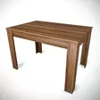 Ruokapöytä, Pähkinä, 100% Melamiinipinnoitettu Lastulevy, 18 mm, 120x78x80 cm, Tyylikäs ja Kestävä - Ruokapöydät - 8681875037425 - 6