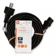 Sähköjohto | Suko Uros | IEC-320-C13 | Suora | Suora | Niklattu | 5.00 m | Pyöreä | PVC | Musta | Label - Virtakaapelit ja liittimet - 5412810425105 - 66